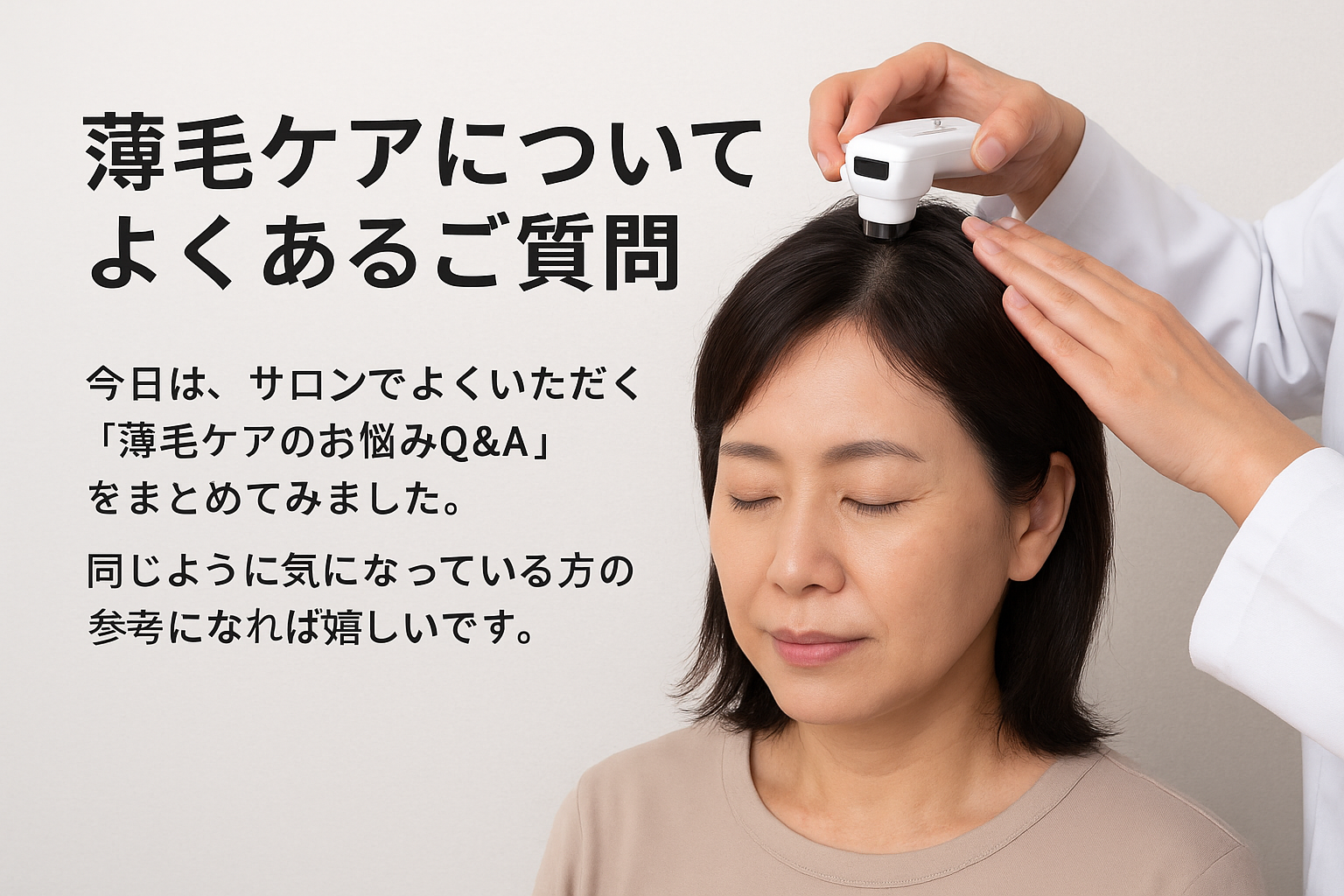 50代の女性に多い“前髪の薄毛”に関するよくあるご質問