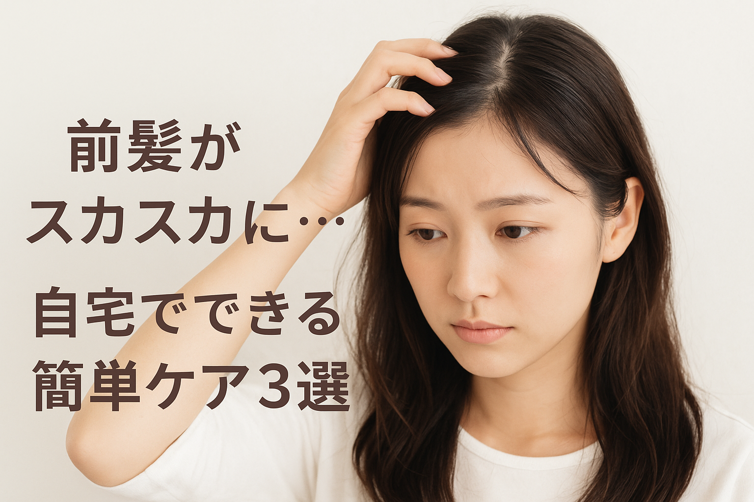 前髪がスカスカに…自宅でできる簡単ケア３選